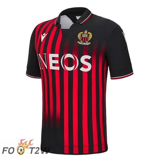 Maillot De Foot OGC Nice Domicile Noir Rouge 22/23