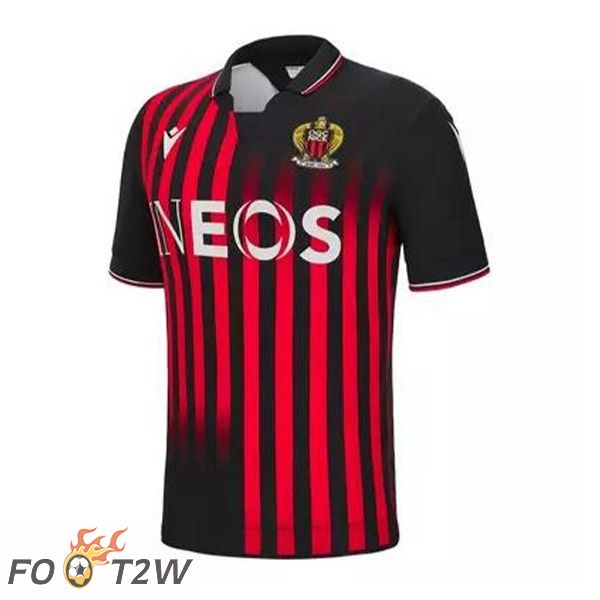 Maillot de Foot OGC Nice Domicile Rouge Noir 2022/2023