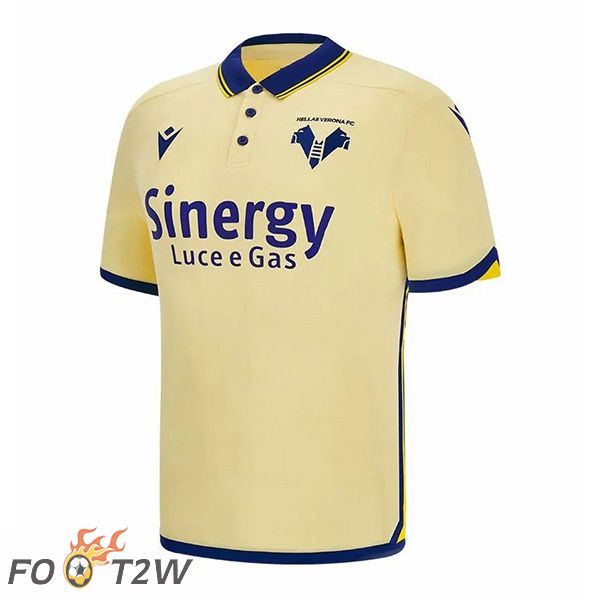 Maillot de Foot Hellas Verone Exterieur Jaune 2022/2023