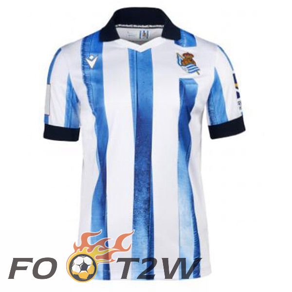 Maillot De Foot Real Sociedad Domicile Rouge Blanc 2023/2024