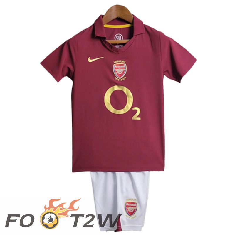 Maillot De Foot Arsenal Retro Enfant Domicile 2005/2006