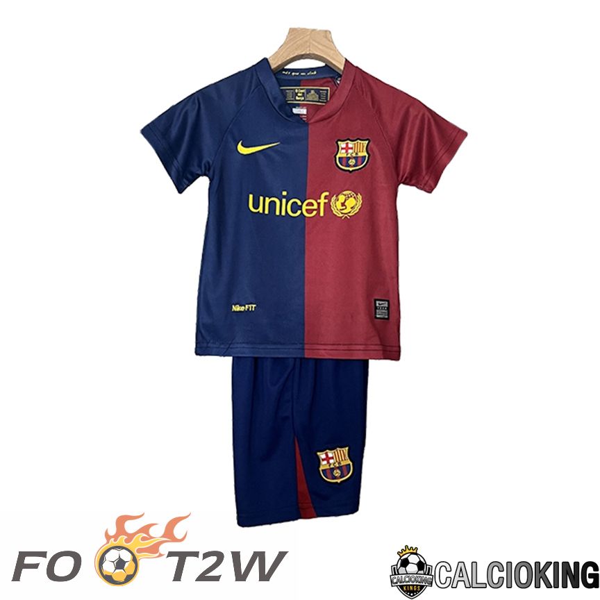 Maillot De Foot FC Barcelone Retro Enfant Domicile 2008/2009