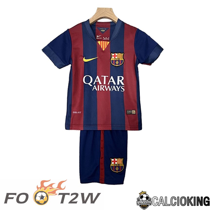 Maillot De Foot FC Barcelone Retro Enfant Domicile 2014/2015