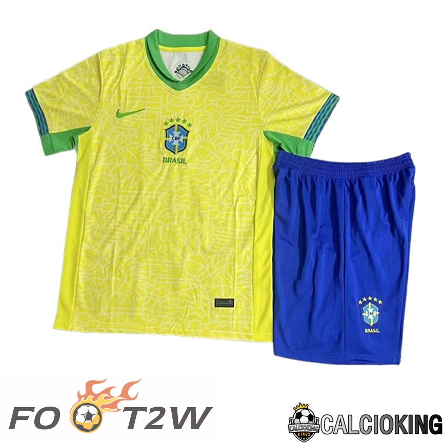 Maillot De Foot Bresil Enfant Domicile 2024/2025