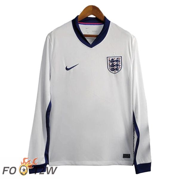 Maillot De Foot Angleterre Domicile Manches Longues UEFA Euro 2024