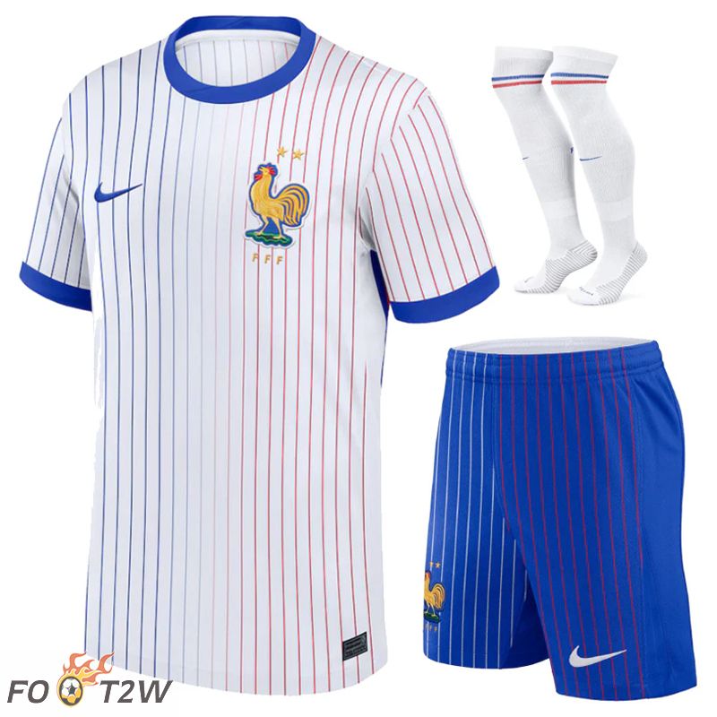 Ensemble Maillot Foot France Exterieur (Shorts + Chaussettes) 2024/2025