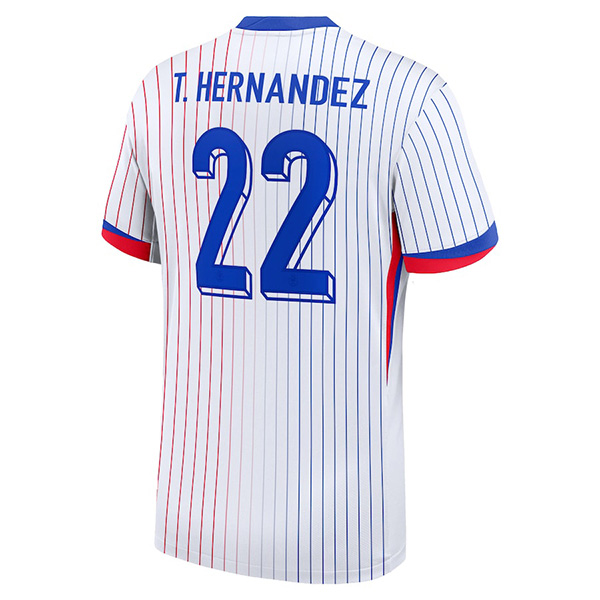 Maillot Equipe De France (T.Hernandez 22) Exterieur Uefa Euro 2024