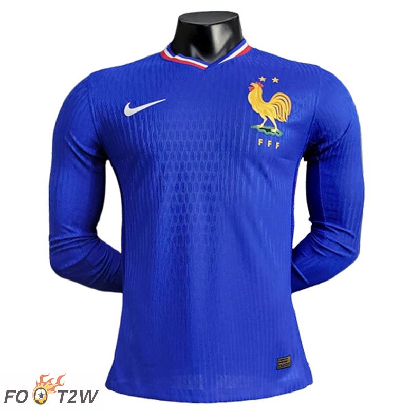 Maillot Equipe Foot France Manches Longues Domicile 2024/2025