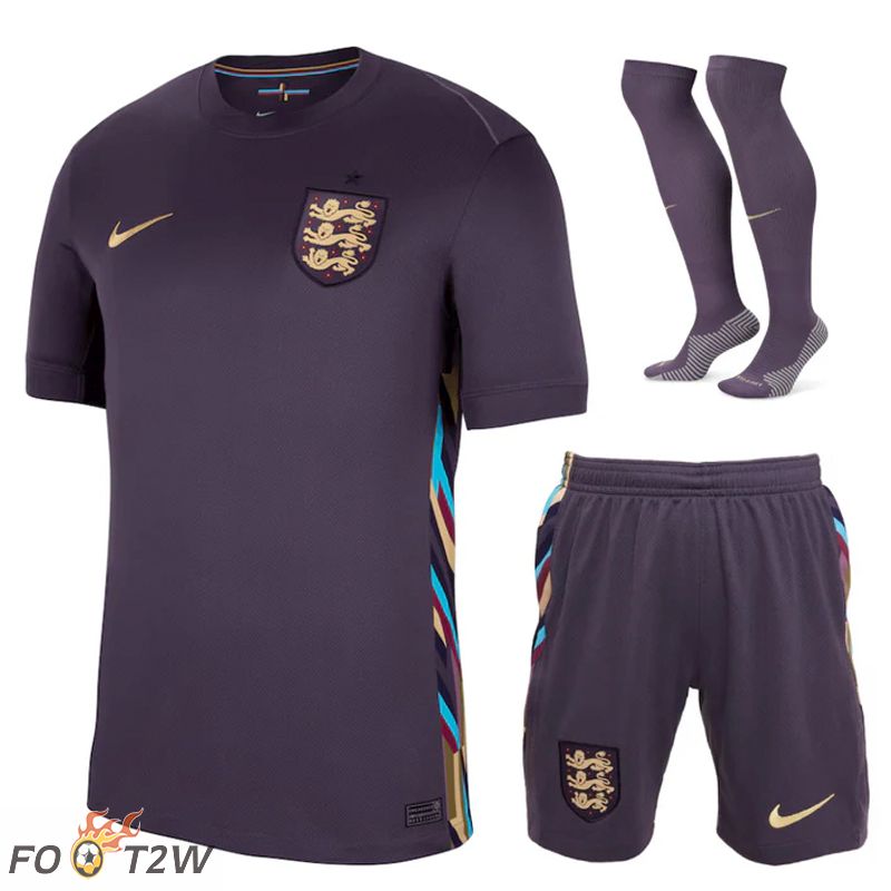 Ensemble Maillot Foot Angleterre Exterieur (Shorts + Chaussettes) 2024/2025