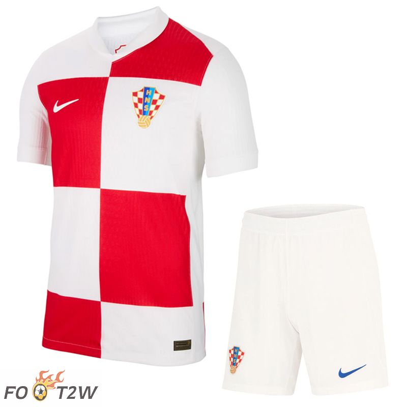 Ensemble Maillot Foot Croatie Domicile + Shorts 2024/2025