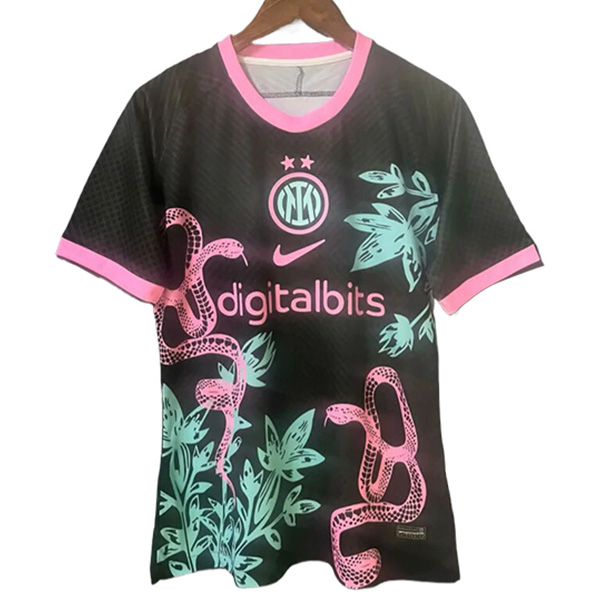 Maillot De Foot Inter Milan Champion 2 Noir/Rose 2024/2025