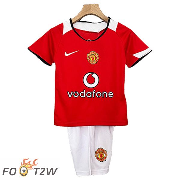 Maillot De Foot Manchester United Retro Enfant Domicile 2005/2006