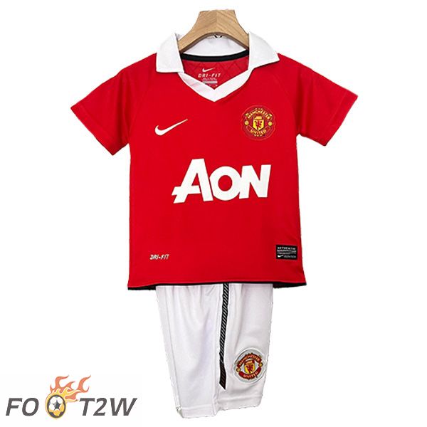 Maillot De Foot Manchester United Retro Enfant Domicile 2010/2011