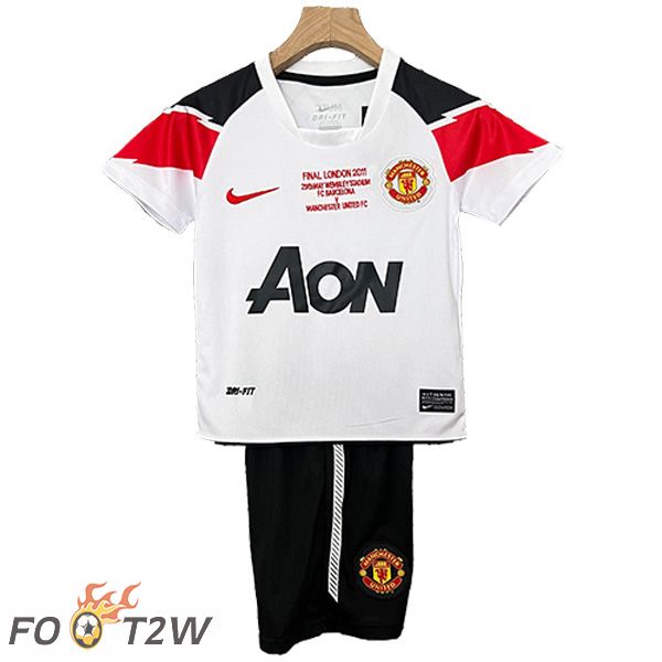 Maillot De Foot Manchester United Retro Enfant Exterieur 2010/2011