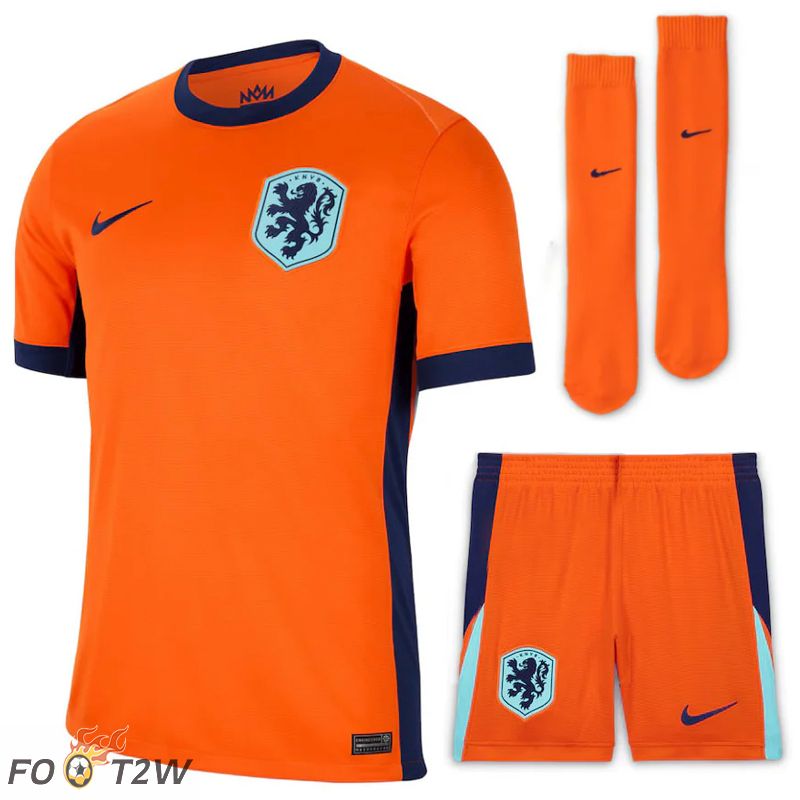 Ensemble Maillot Foot Pays-Bas Exterieur (Shorts + Chaussettes) 2024/2025