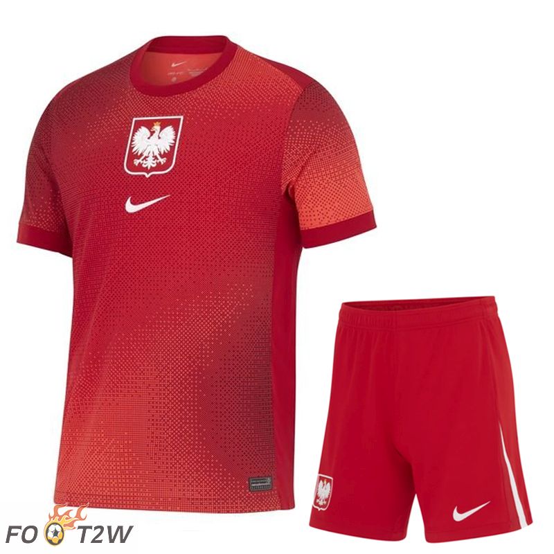 Ensemble Maillot Foot Pologne Exterieur + Shorts 2024/2025