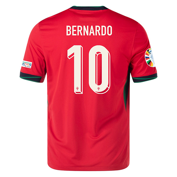 Maillot Equipe De Portugal (Bernardo 10) Domicile Uefa Euro 2024