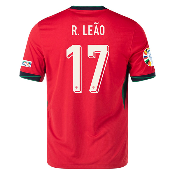 Maillot Equipe De Portugal (R.Leao 17) Domicile Uefa Euro 2024