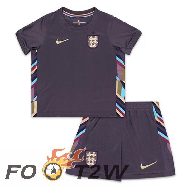 Maillot Equipe Angleterre Enfant Exterieur Pourpre 2024/2025