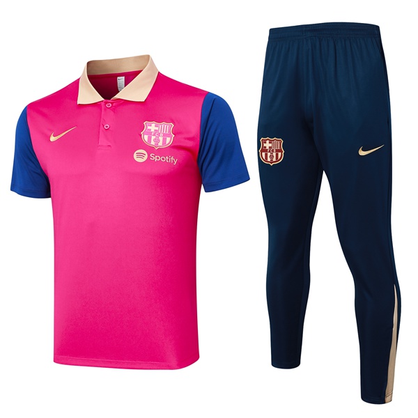 Ensemble Polo FC Barcelone + Pantalon Rose 2024/2025