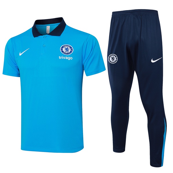 Ensemble Polo FC Chelsea + Pantalon Bleu 2024/2025