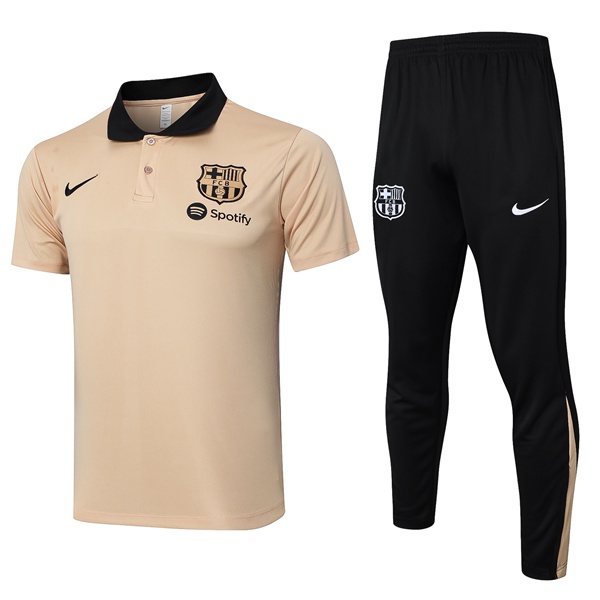 Ensemble Polo FC Barcelone + Pantalon Jaune 2024/2025