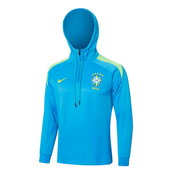 Sweat A Capuche Bresil Bleu 2024/2025