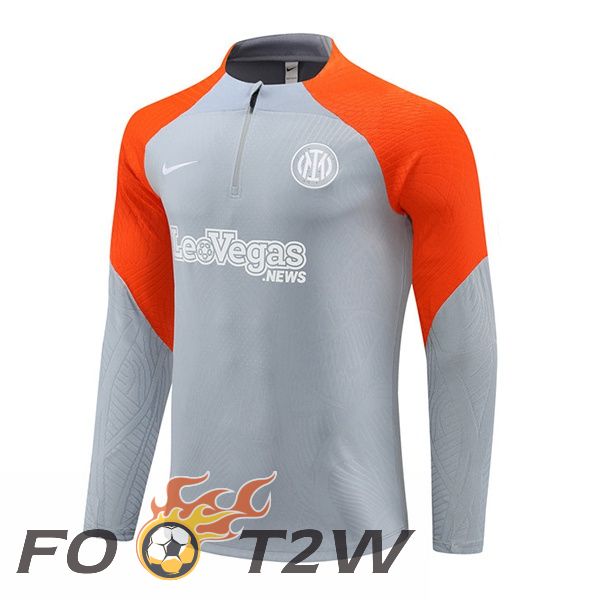 Training Sweatshirt Inter Milan Gris Orange 2024/2025