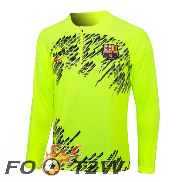 Training Sweatshirt FC Barcelone Vert 2024/2025