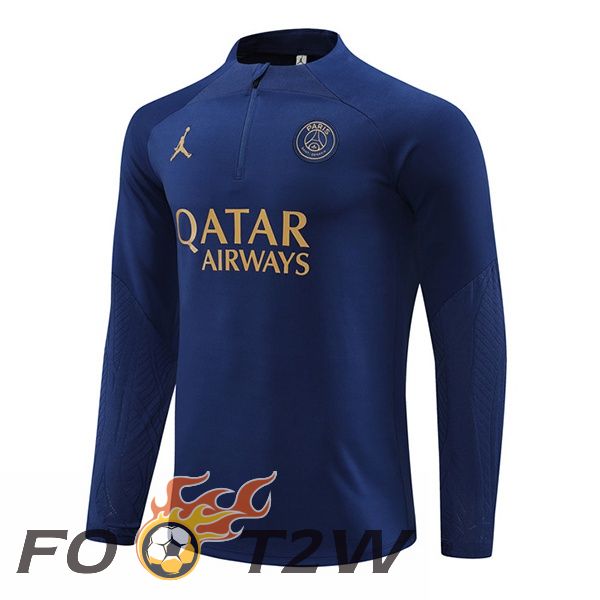 Training Sweatshirt JORDAN Paris PSG Bleu Royal 2024/2025