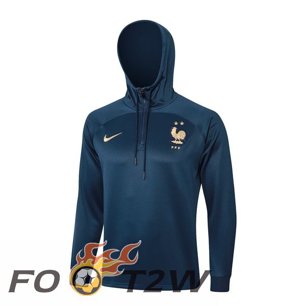 Sweat A Capuche France Bleu Royal 2024/2025