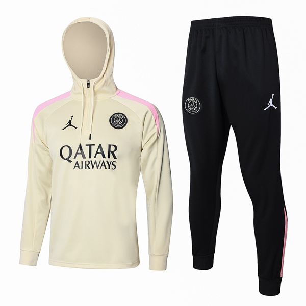 Survetement De Foot - Sweat A Capuche JORDAN Paris PSG Jaune 2024/2025