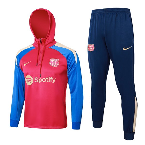 Survetement De Foot - Sweat A Capuche FC Barcelone Rouge 2024/2025