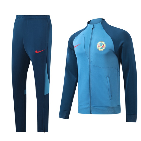 Ensemble Veste Survetement De Foot Club America Bleu 2024/2025