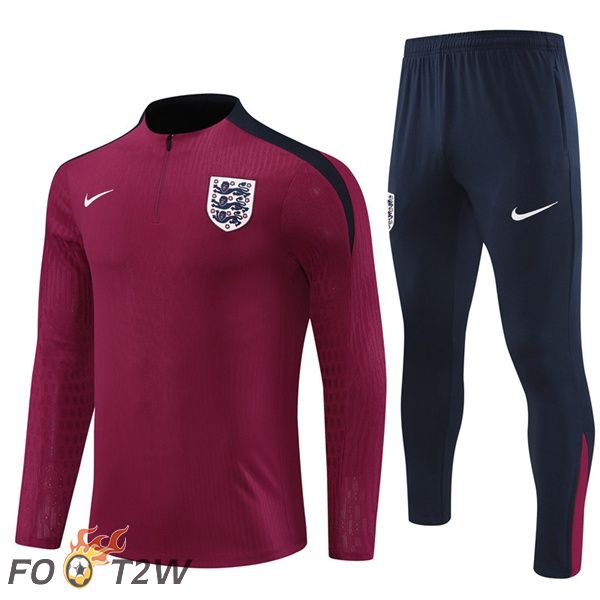 Ensemble Survetement De Foot Angleterre Rouge 2024/2025