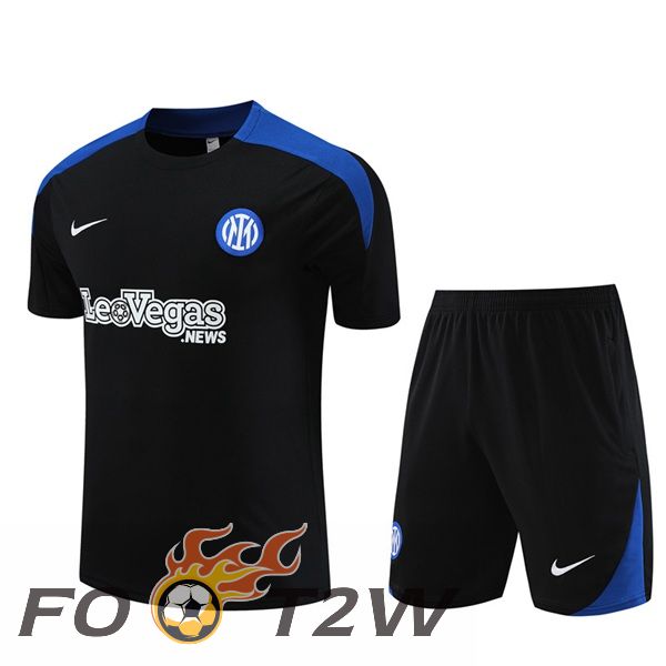 Ensemble Training T-Shirts Inter Milan + Shorts Noir 2024/2025