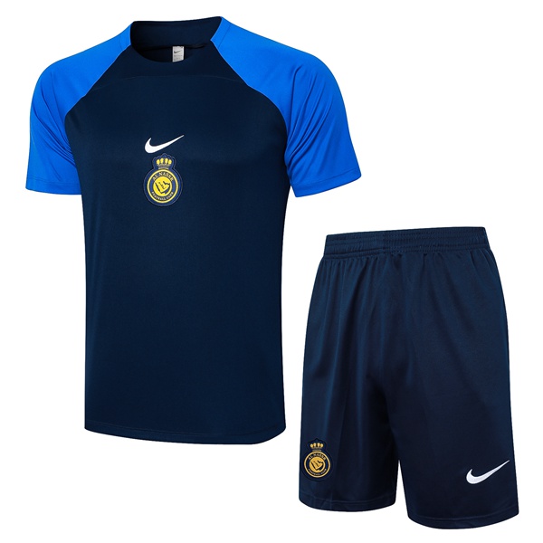 Ensemble Training T-Shirts Al-Nassr FC + Shorts Bleu Royal 2024/2025