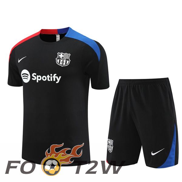 Ensemble Training T-Shirts FC Barcelone + Shorts Noir 2024/2025