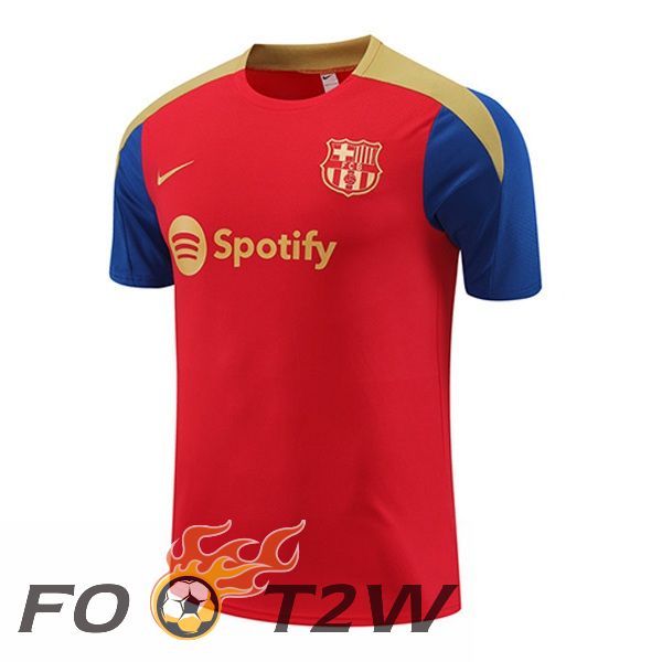 Training T-Shirts FC Barcelone Rouge 2024/2025