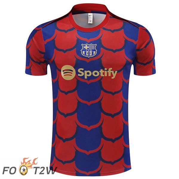 Training T-Shirts FC Barcelone Rouge Bleu 2024/2025