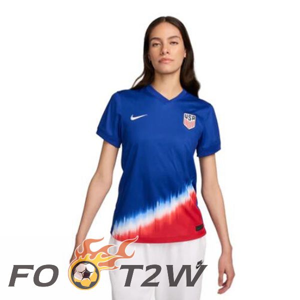 Maillot Equipe Etats-Unis Femme Exterieur Bleu 2024/2025