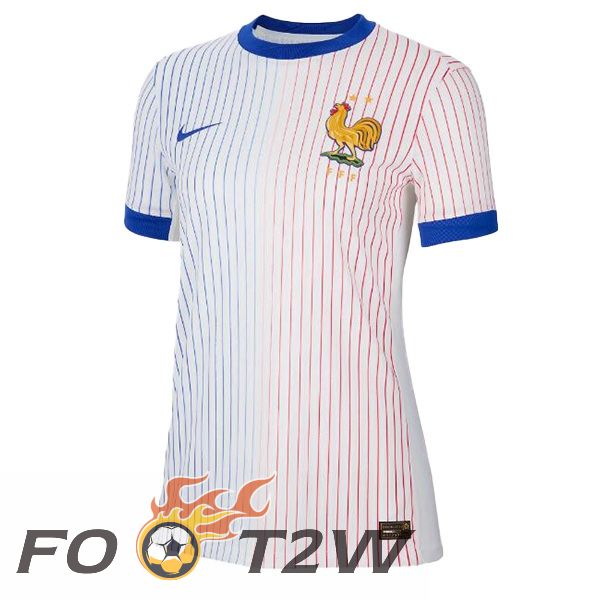 Maillot Equipe France Femme Exterieur Blanc 2024/2025