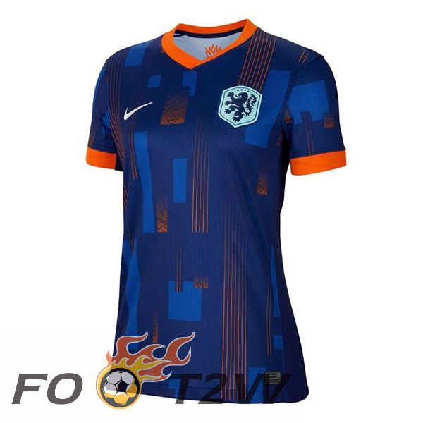 Maillot Equipe Pays-Bas Femme Exterieur Bleu Royal 2024/2025