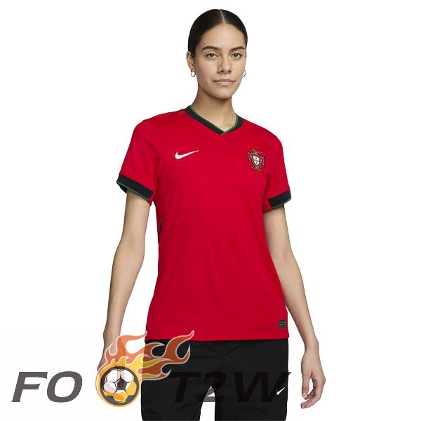 Maillot Equipe Portugal Femme Domicile Rouge 2024/2025