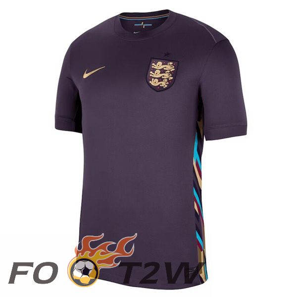 Maillot Equipe Angleterre Exterieur Pourpre 2024/2025