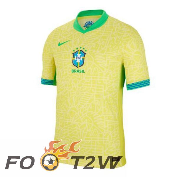 Maillot Equipe Bresil Domicile Jaune 2024/2025