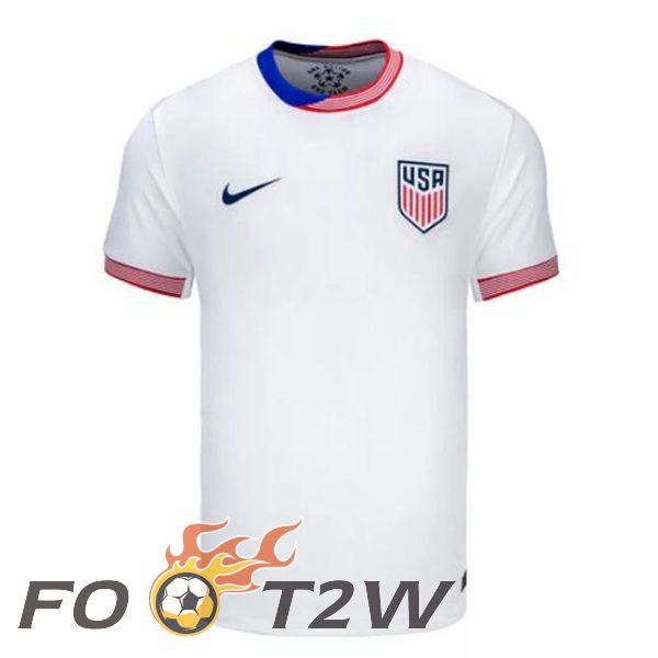 Maillot Equipe Etats-Unis Domicile Blanc 2024/2025