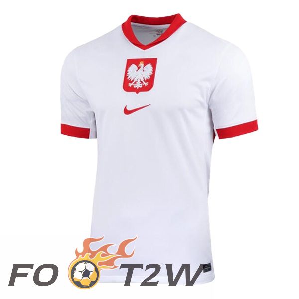 Maillot Equipe Pologne Domicile Blanc 2024/2025