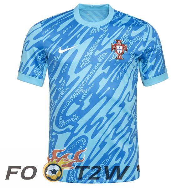 Maillot Equipe Portugal Gardien De but Bleu 2024/2025