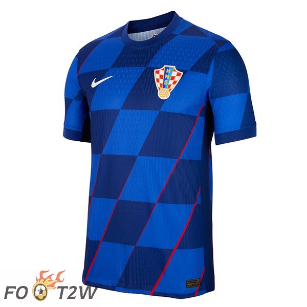 Maillot Equipe De Croatie Exterieur Bleu 2024/2025